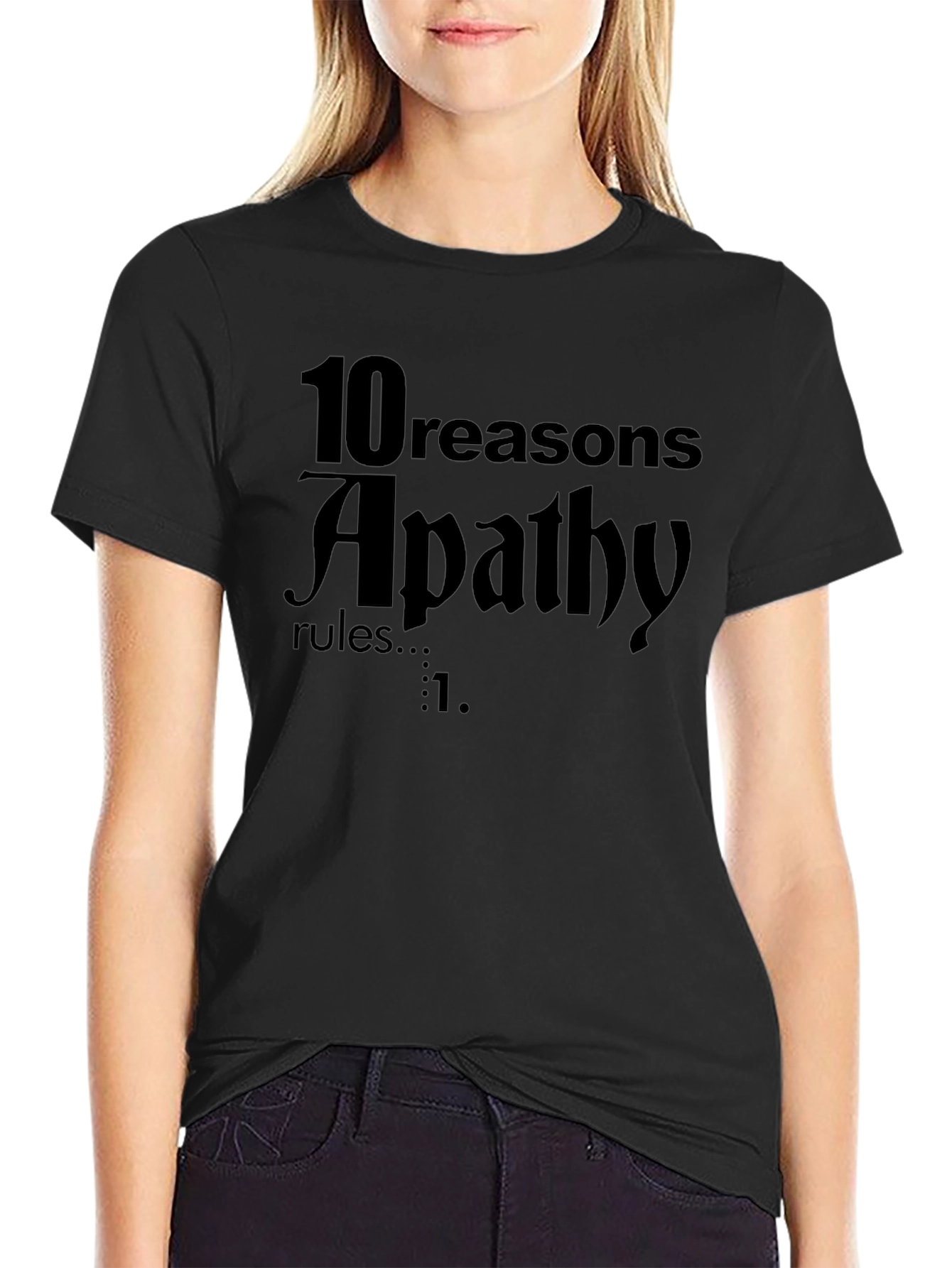 Apathy Rules Graphic Tee - Dark Humor T-Shirt
