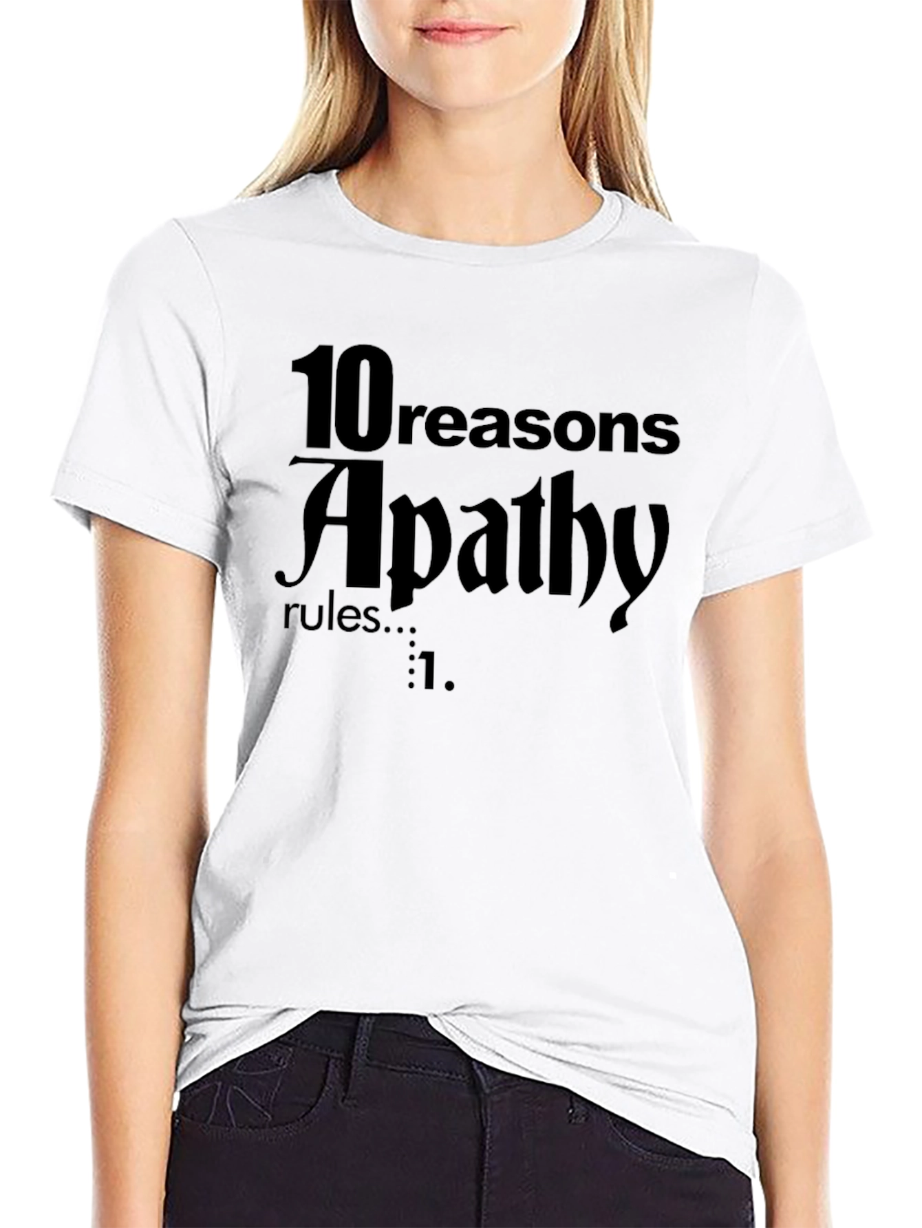 Apathy Rules Graphic Tee - Dark Humor T-Shirt