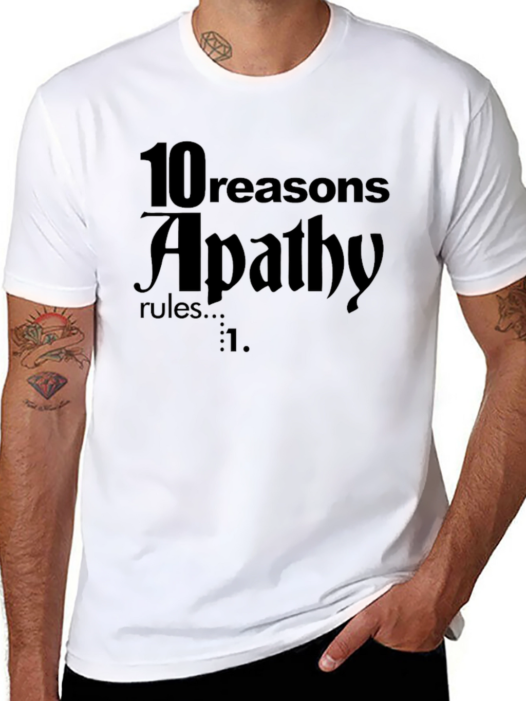 Apathy Rules Graphic Tee - Dark Humor T-Shirt