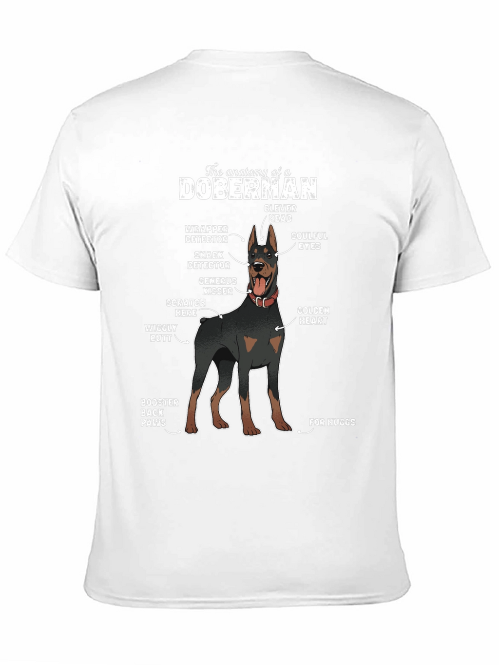 Anatomy of a Doberman Graphic T-Shirt