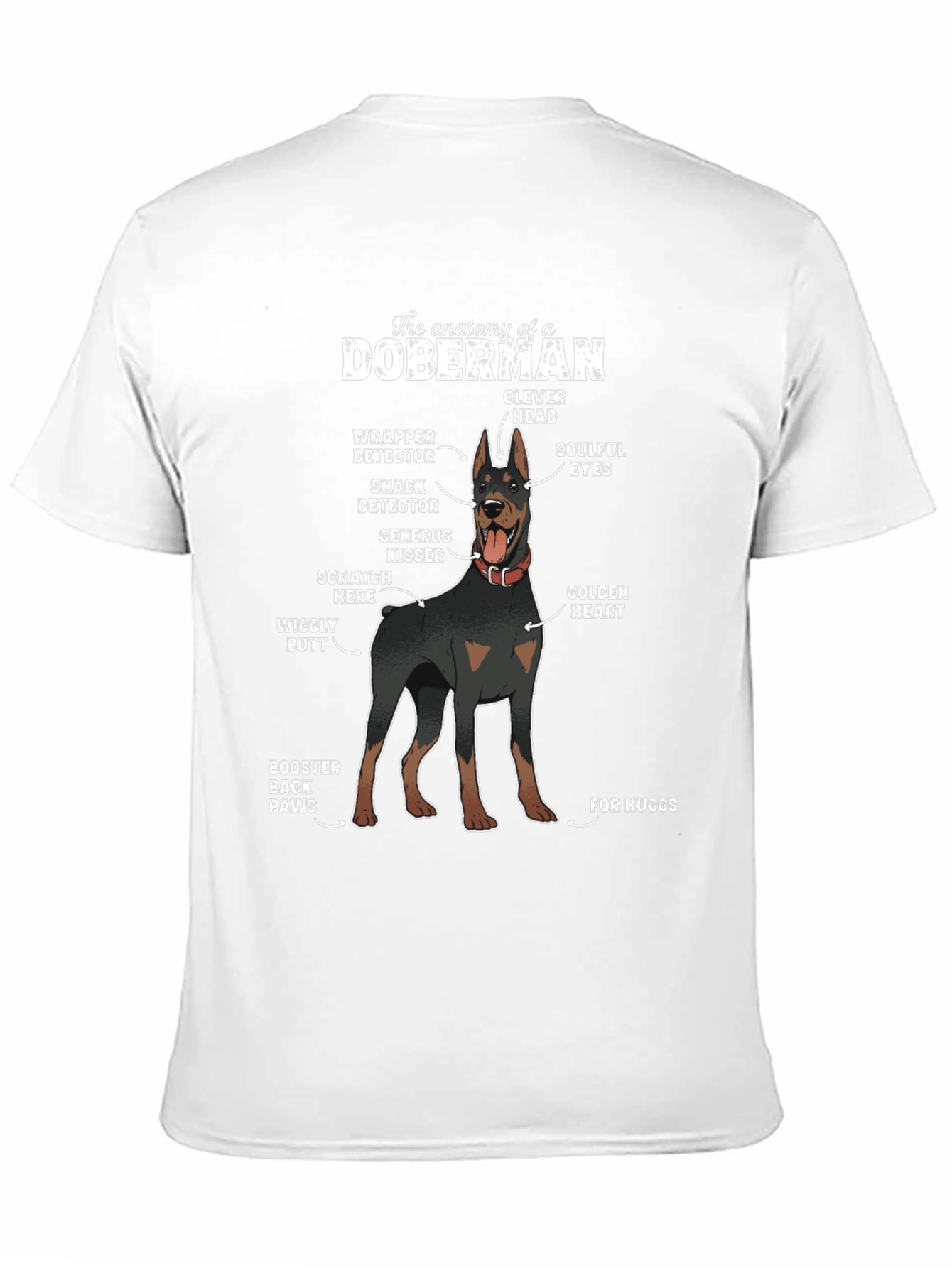 Anatomy of a Doberman Graphic T-Shirt