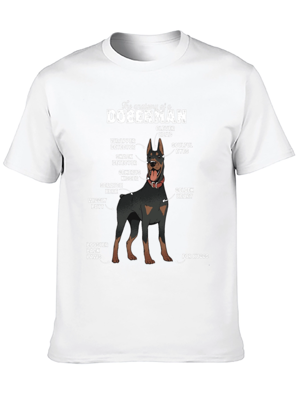 Anatomy of a Doberman Graphic T-Shirt