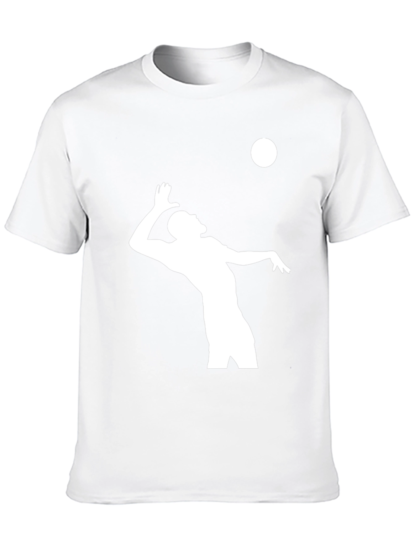 Volleyball Player Graphic T-Shirt - Black
