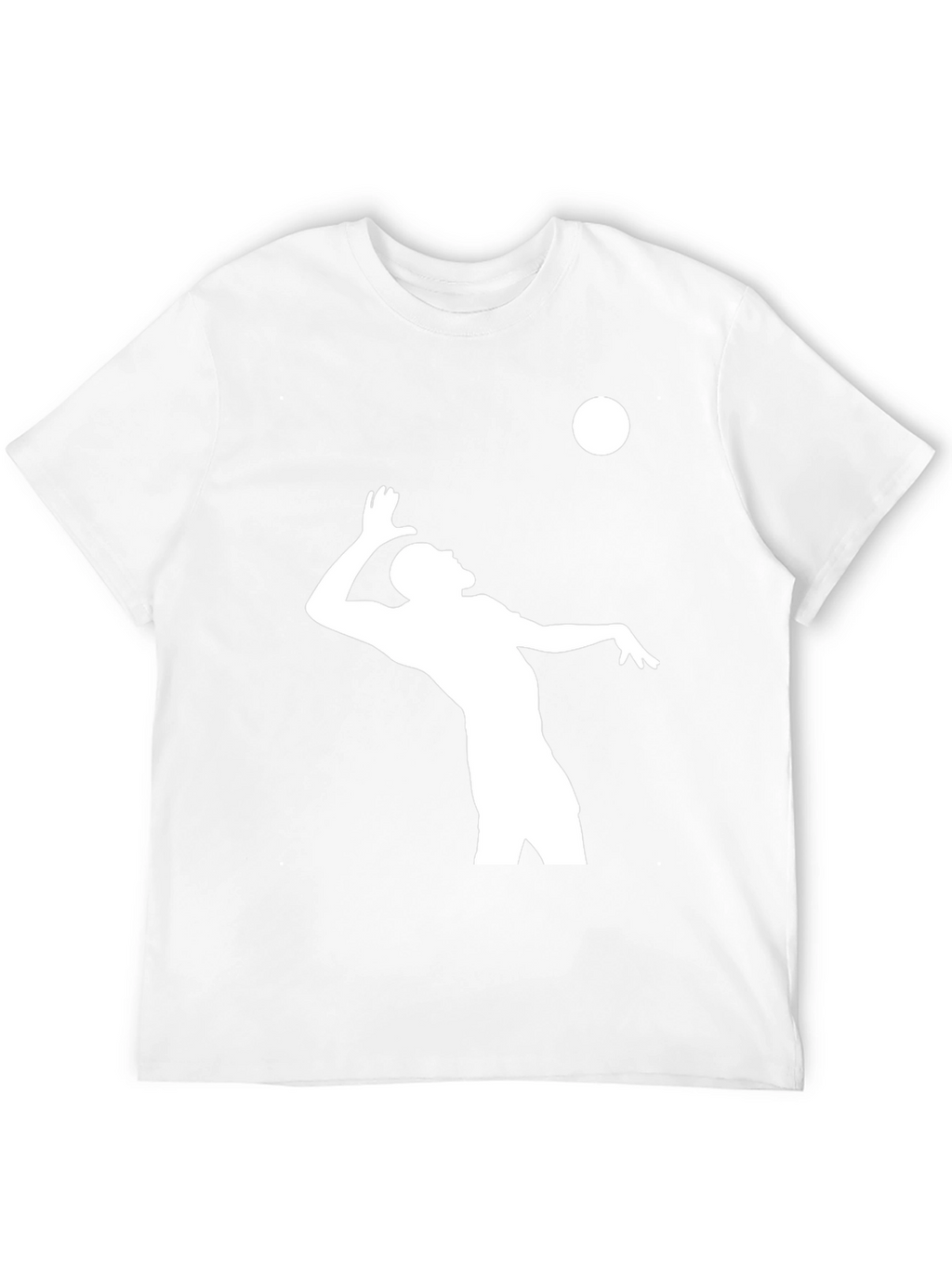 Volleyball Player Graphic T-Shirt - Black