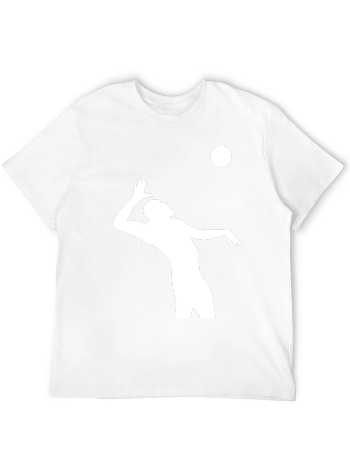 Volleyball Player Graphic T-Shirt - Black