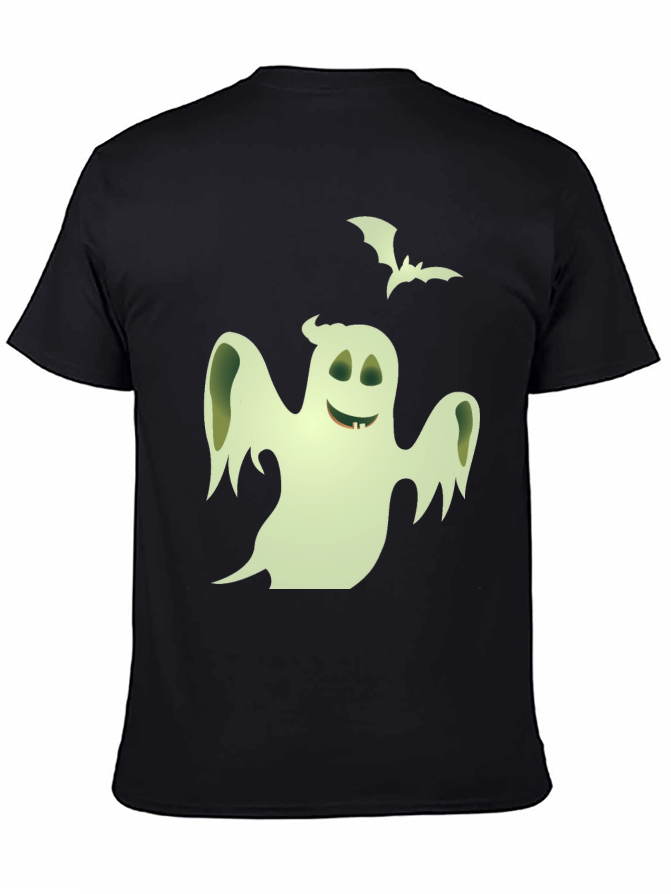 Spooky Ghost Graphic T-Shirt - Halloween Fun