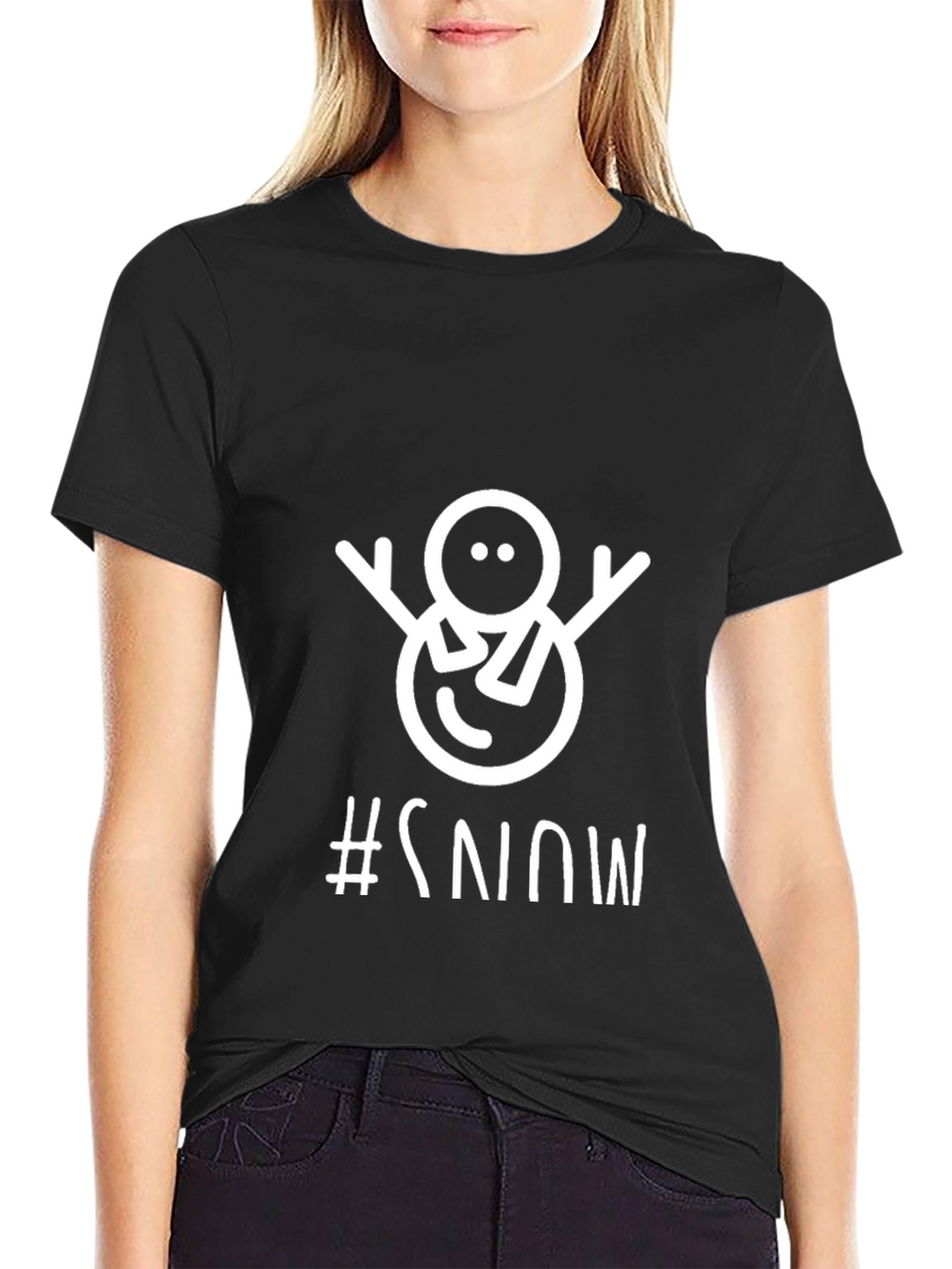 Snowman Graphic Tee - Winter Holiday T-Shirt