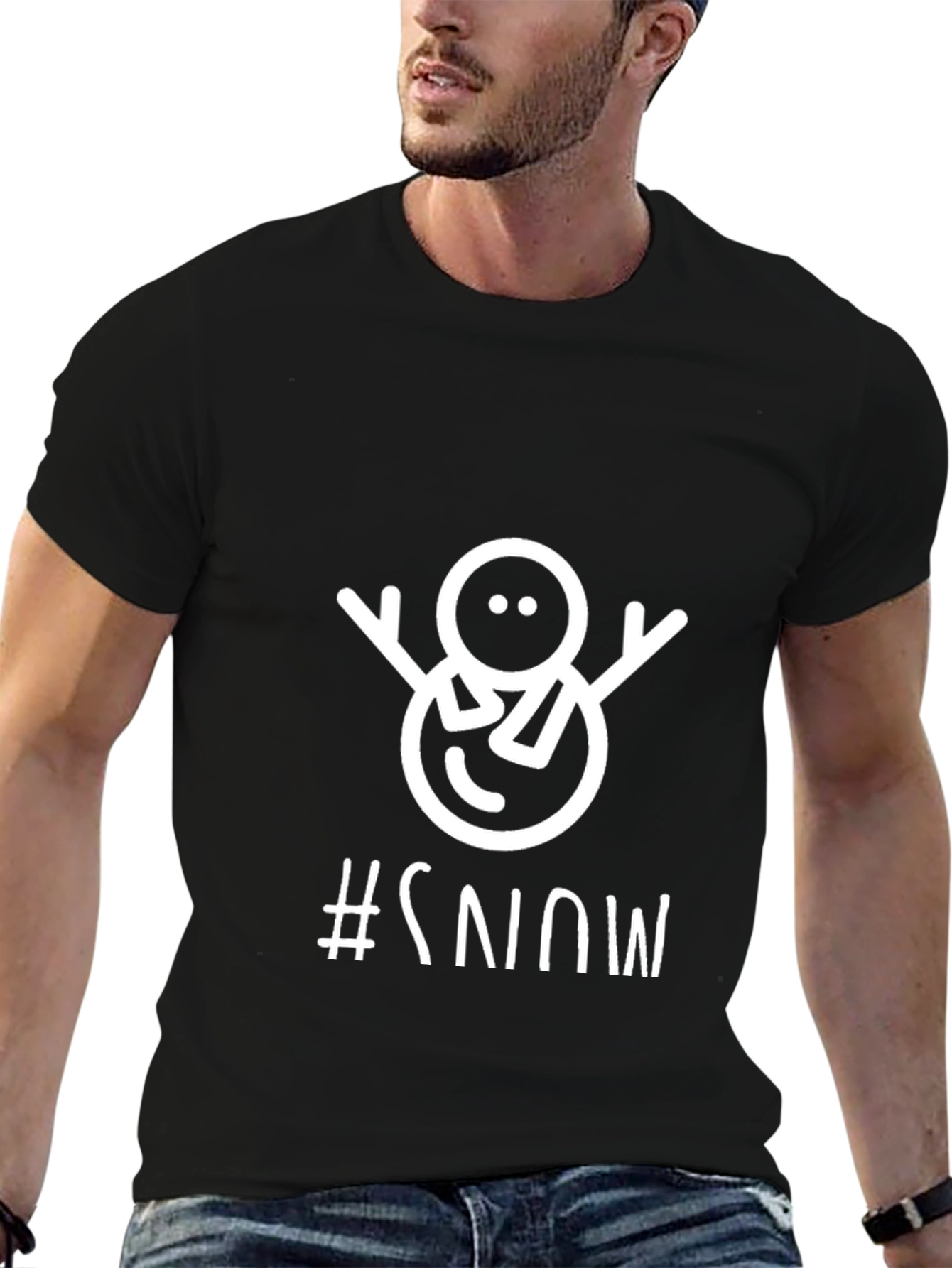 Snowman Graphic Tee - Winter Holiday T-Shirt
