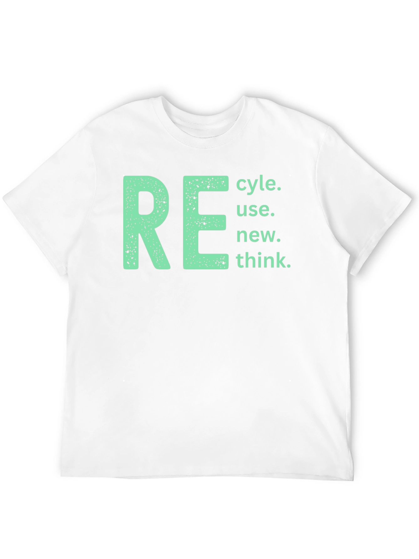 Eco-Friendly RE T-Shirt - Recycle Reuse Renew Think