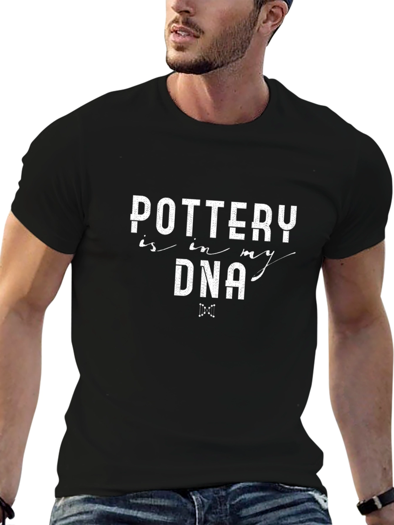 Pottery DNA Graphic Tee - Artsy Black T-Shirt