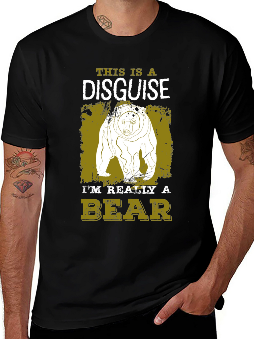 Bear Disguise T-Shirt - Funny Animal Tee