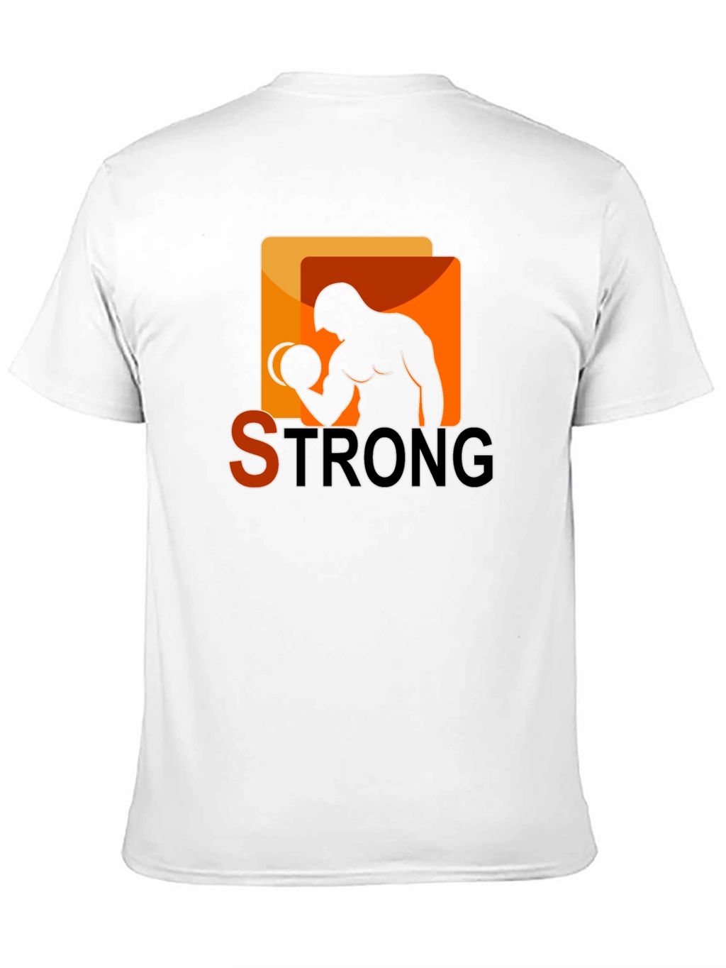 Strong Graphic T-Shirt - Bodybuilder Design
