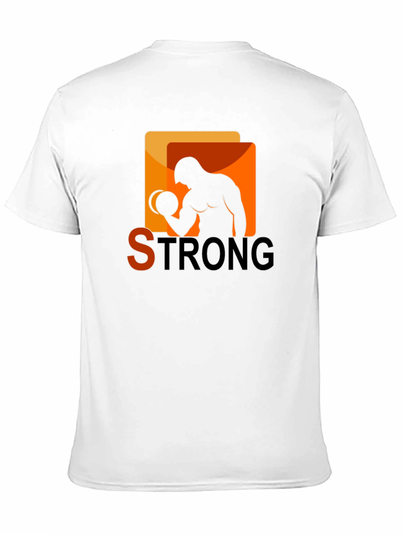 Strong Graphic T-Shirt - Bodybuilder Design