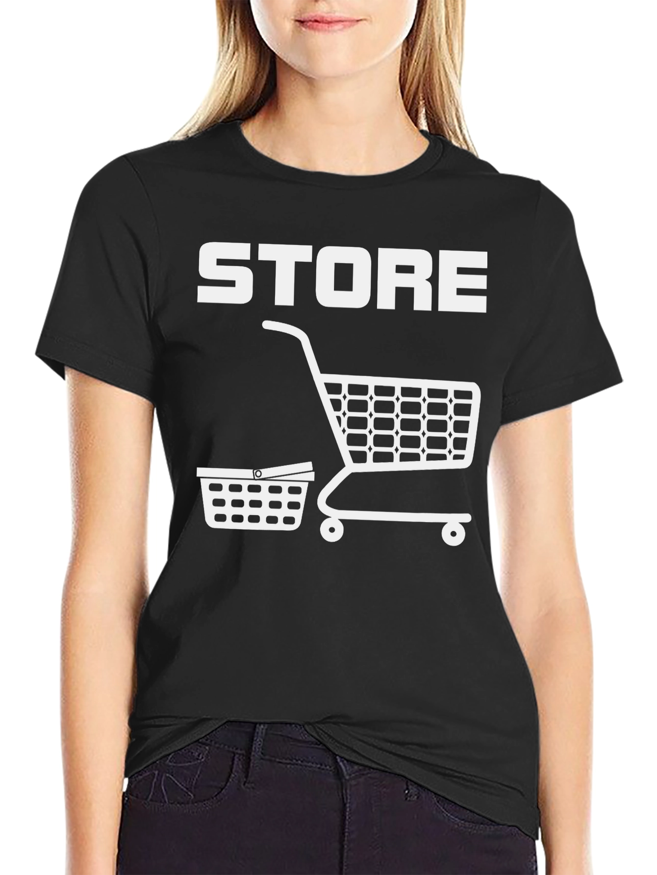 Store T-Shirt: Shopping Cart Graphic Tee