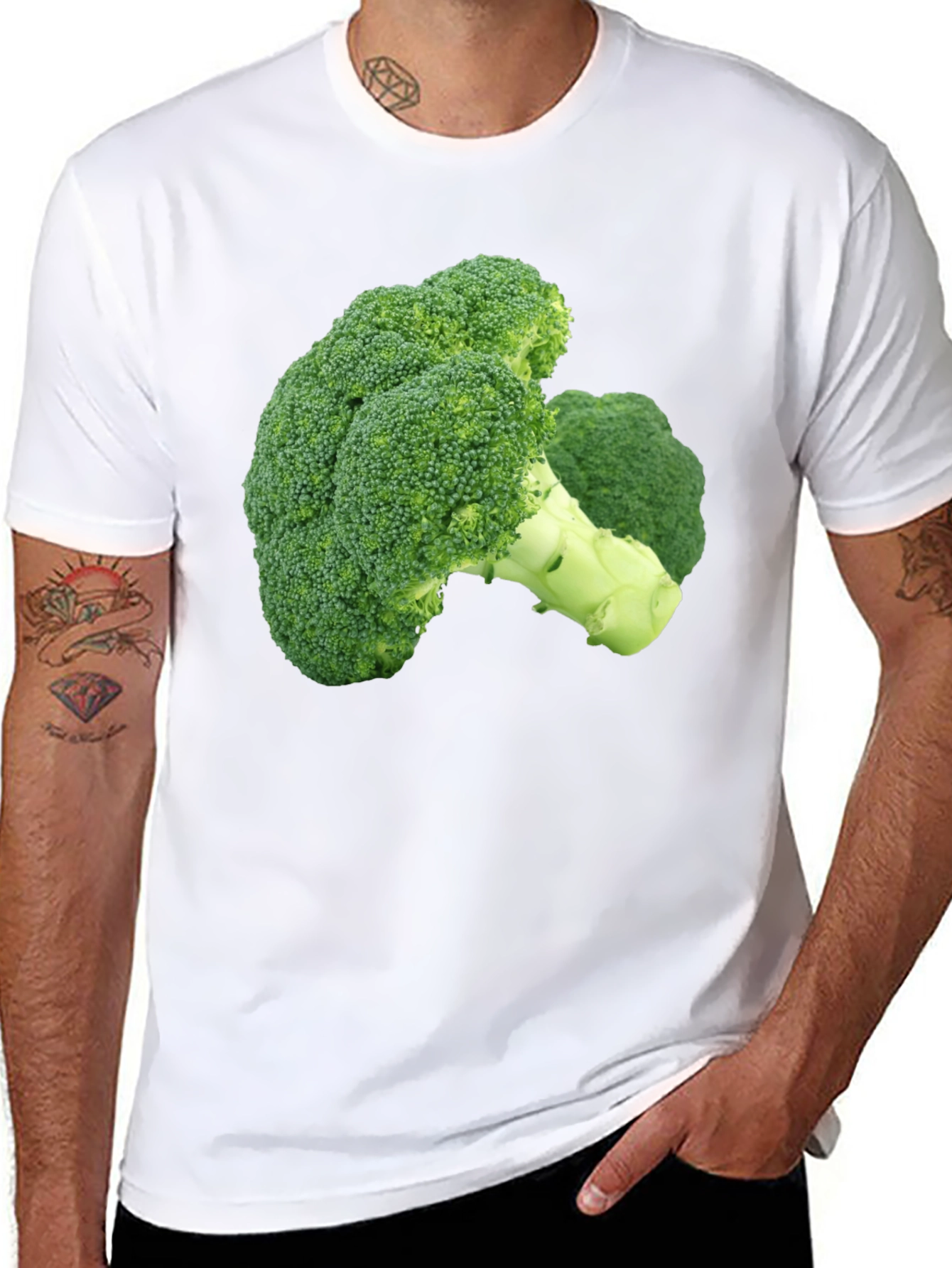 Broccoli Graphic T-Shirt - Quirky Food Tee