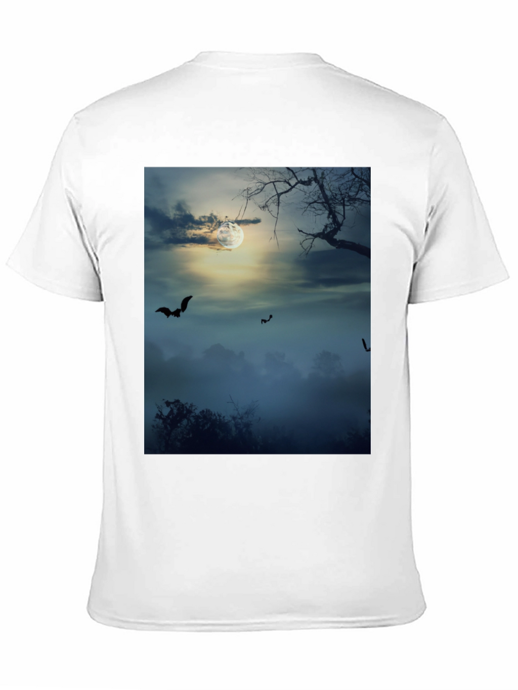 Spooky Night Bats Graphic Tee
