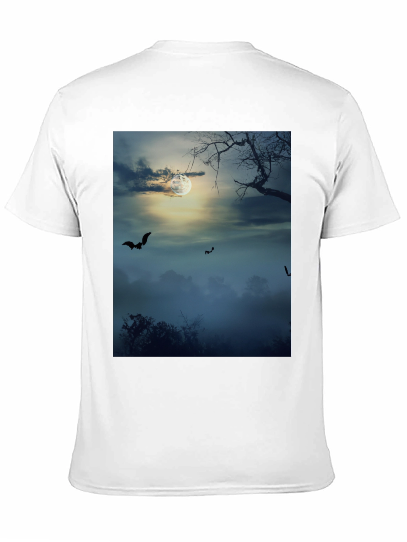 Spooky Night Bats Graphic Tee