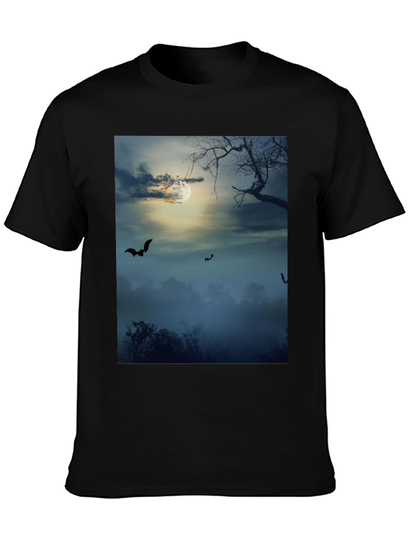 Spooky Night Bats Graphic Tee