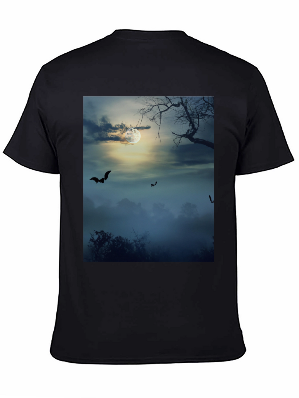 Spooky Night Bats Graphic Tee