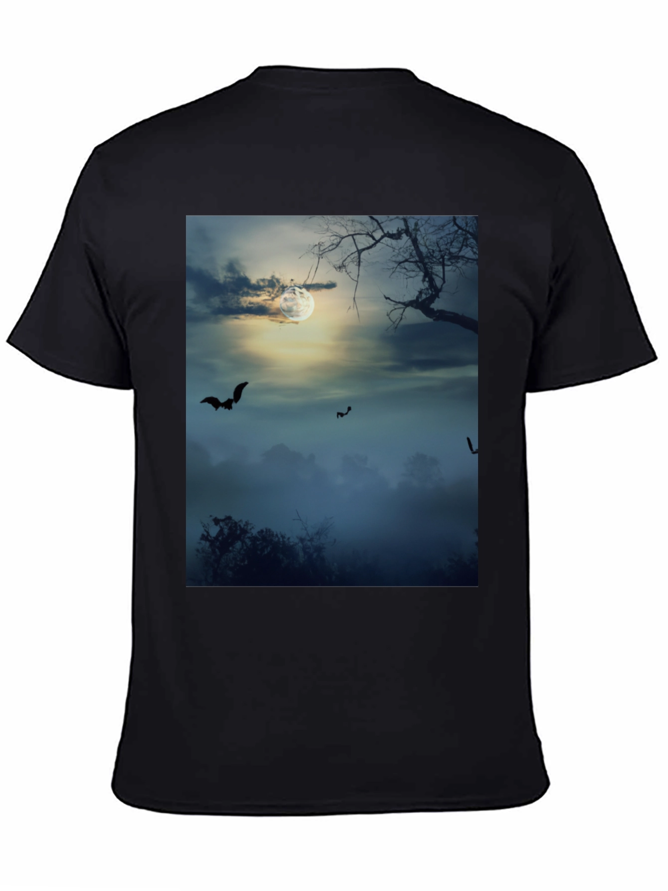 Spooky Night Bats Graphic Tee