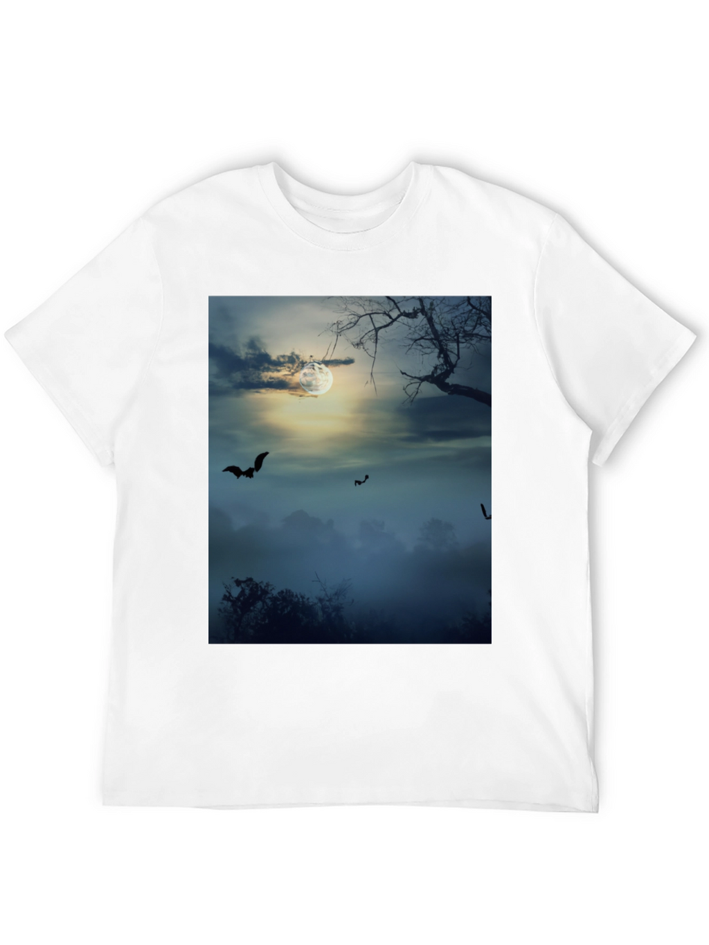 Spooky Night Bats Graphic Tee