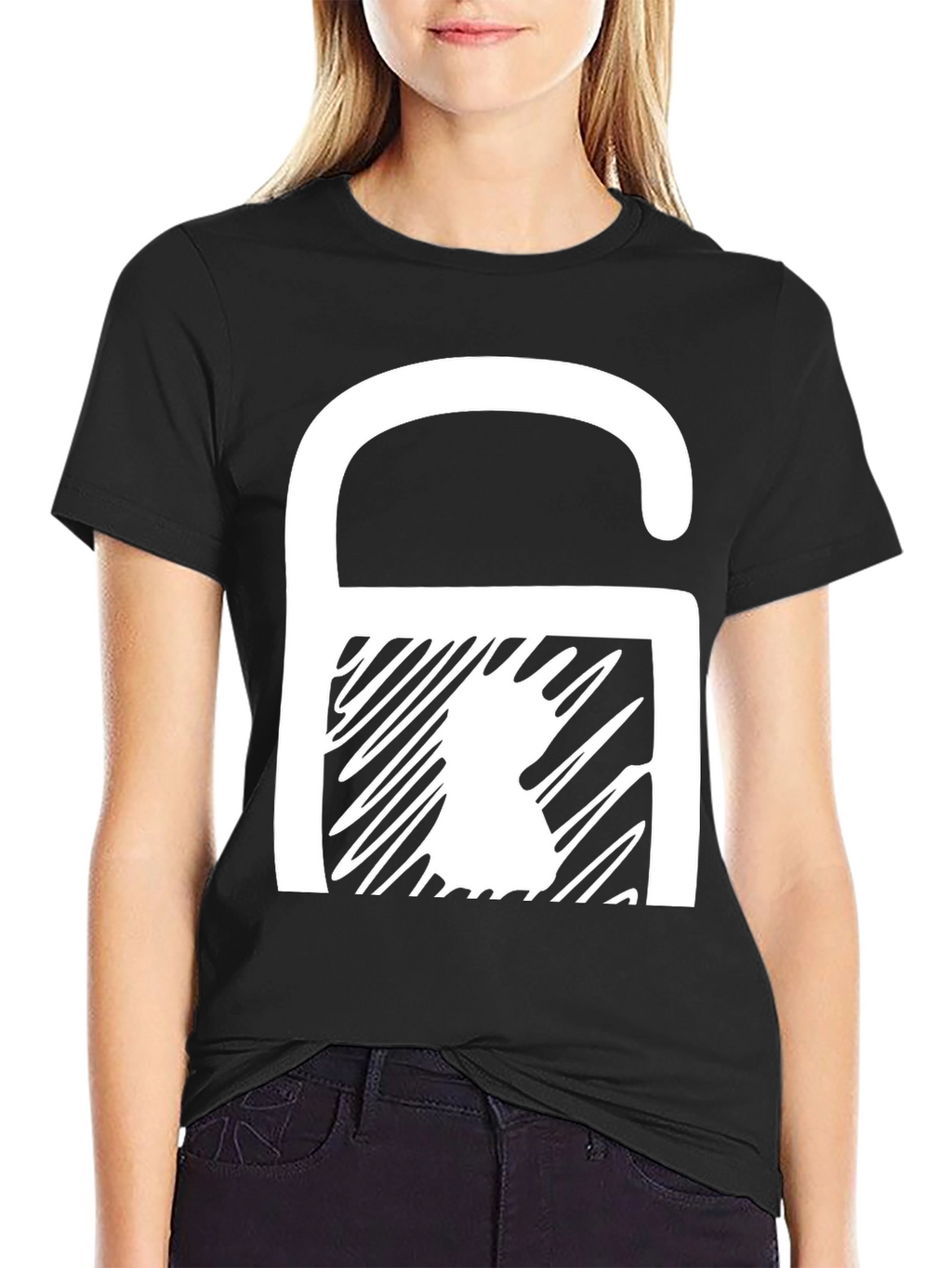 Chess Knight Graphic T-Shirt - Black