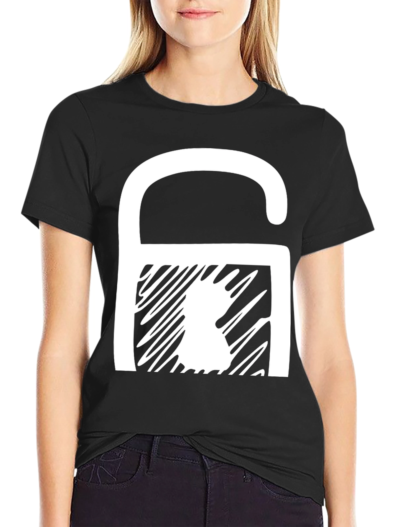 Chess Knight Graphic T-Shirt - Black