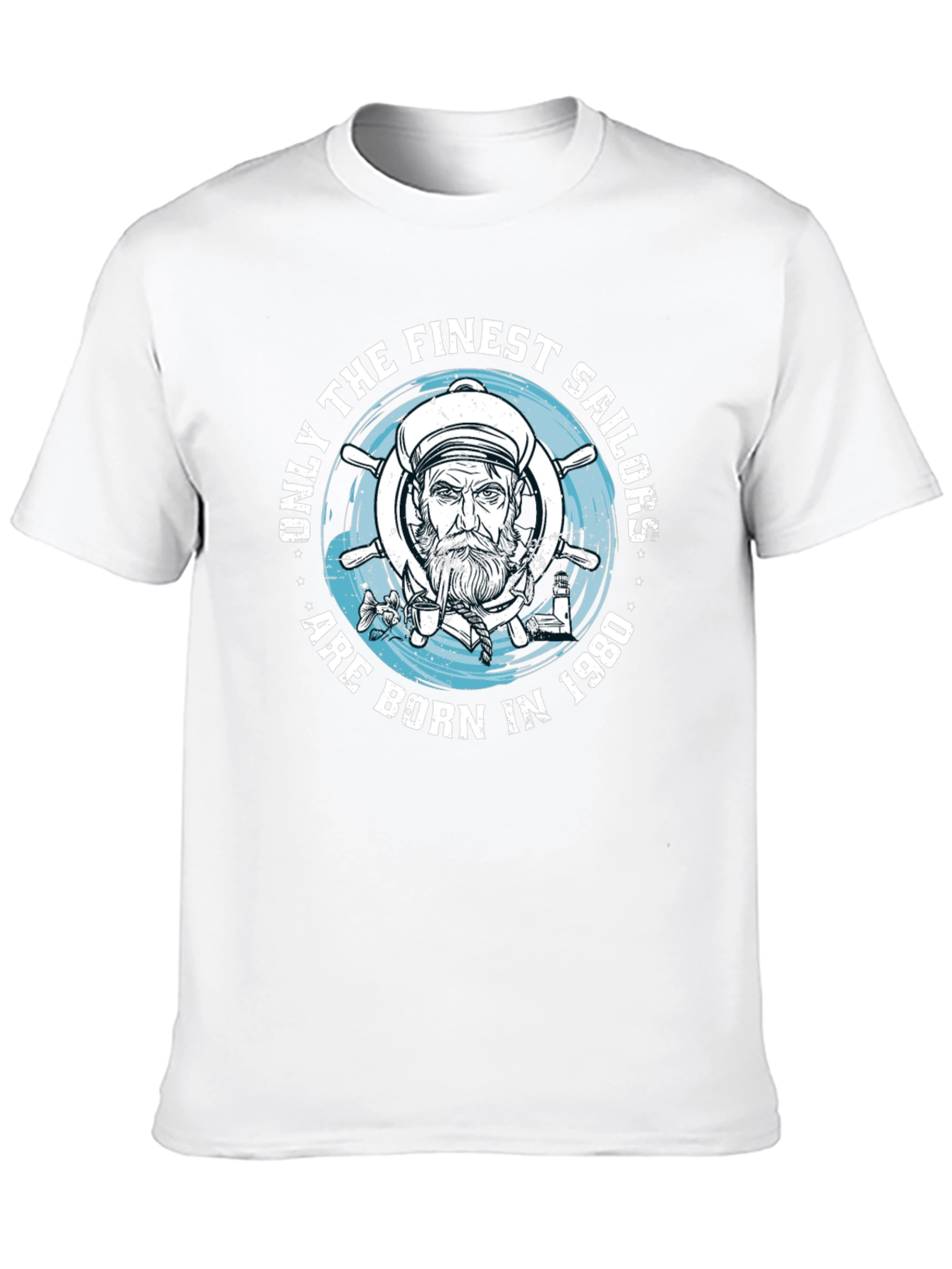 Finest Sailors Born in 1980 Graphic T-Shirt