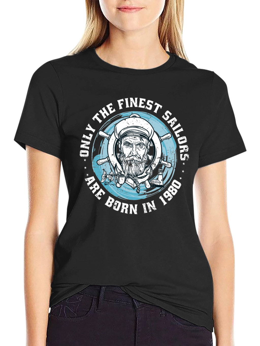 Finest Sailors Born in 1980 Graphic T-Shirt