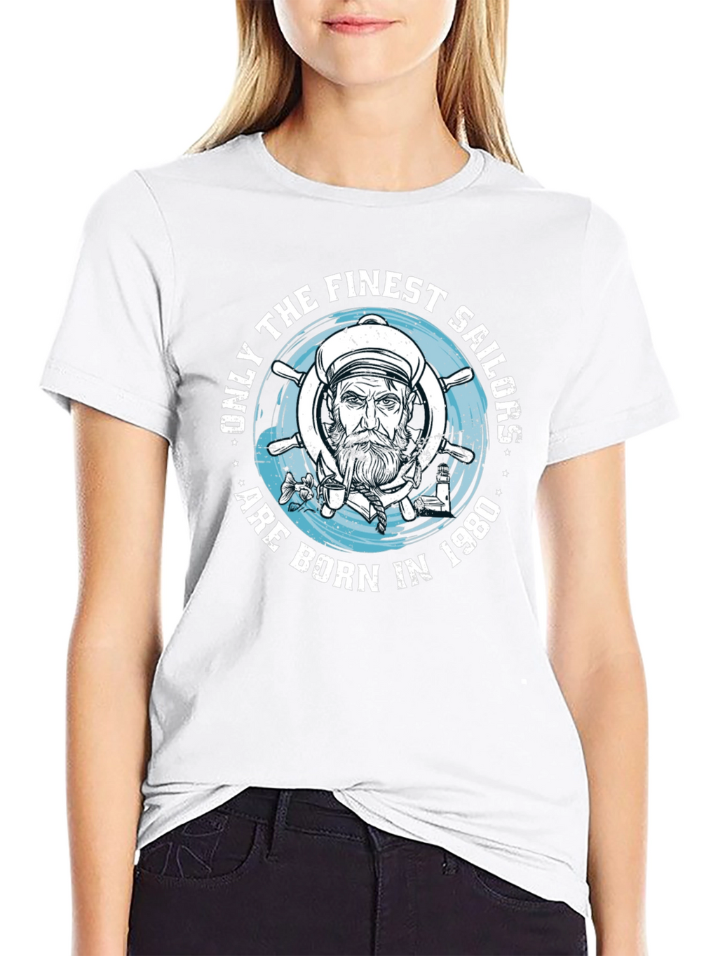 Finest Sailors Born in 1980 Graphic T-Shirt