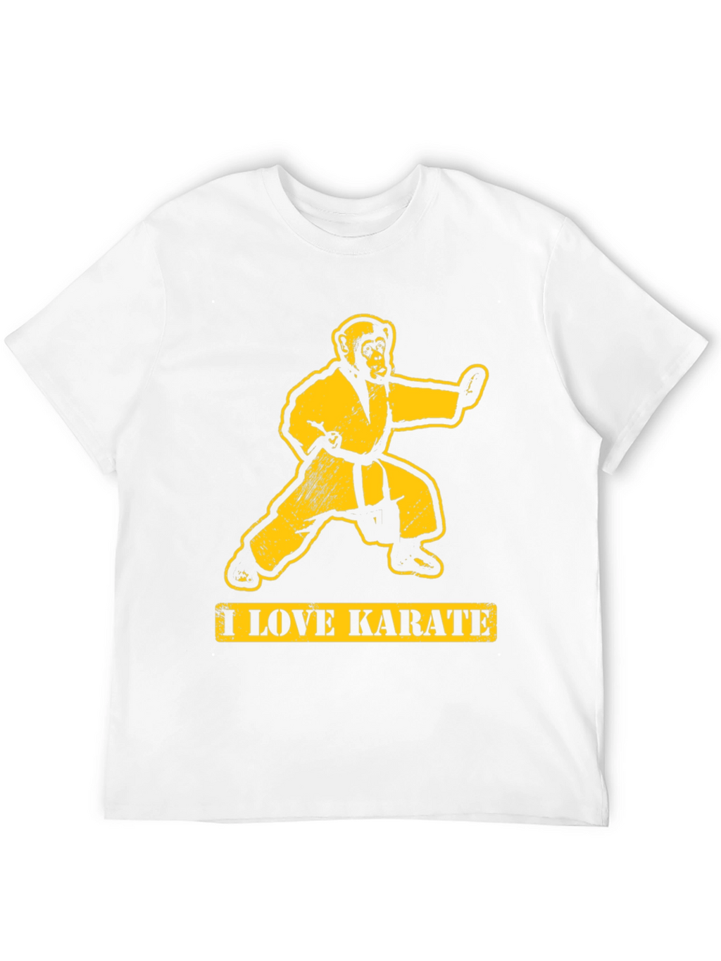 I Love Karate Monkey Graphic T-Shirt