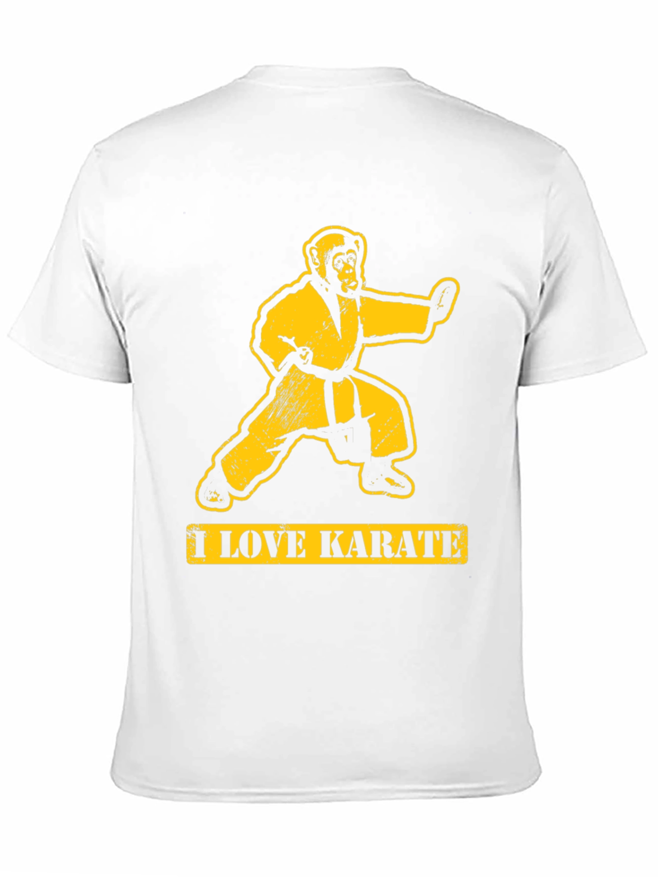 I Love Karate Monkey Graphic T-Shirt