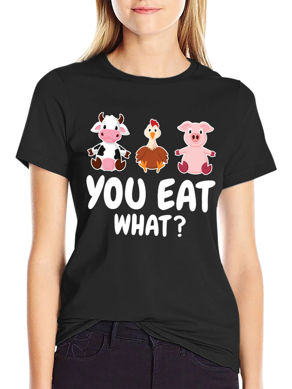 Funny Vegan You Eat What? T-Shirt