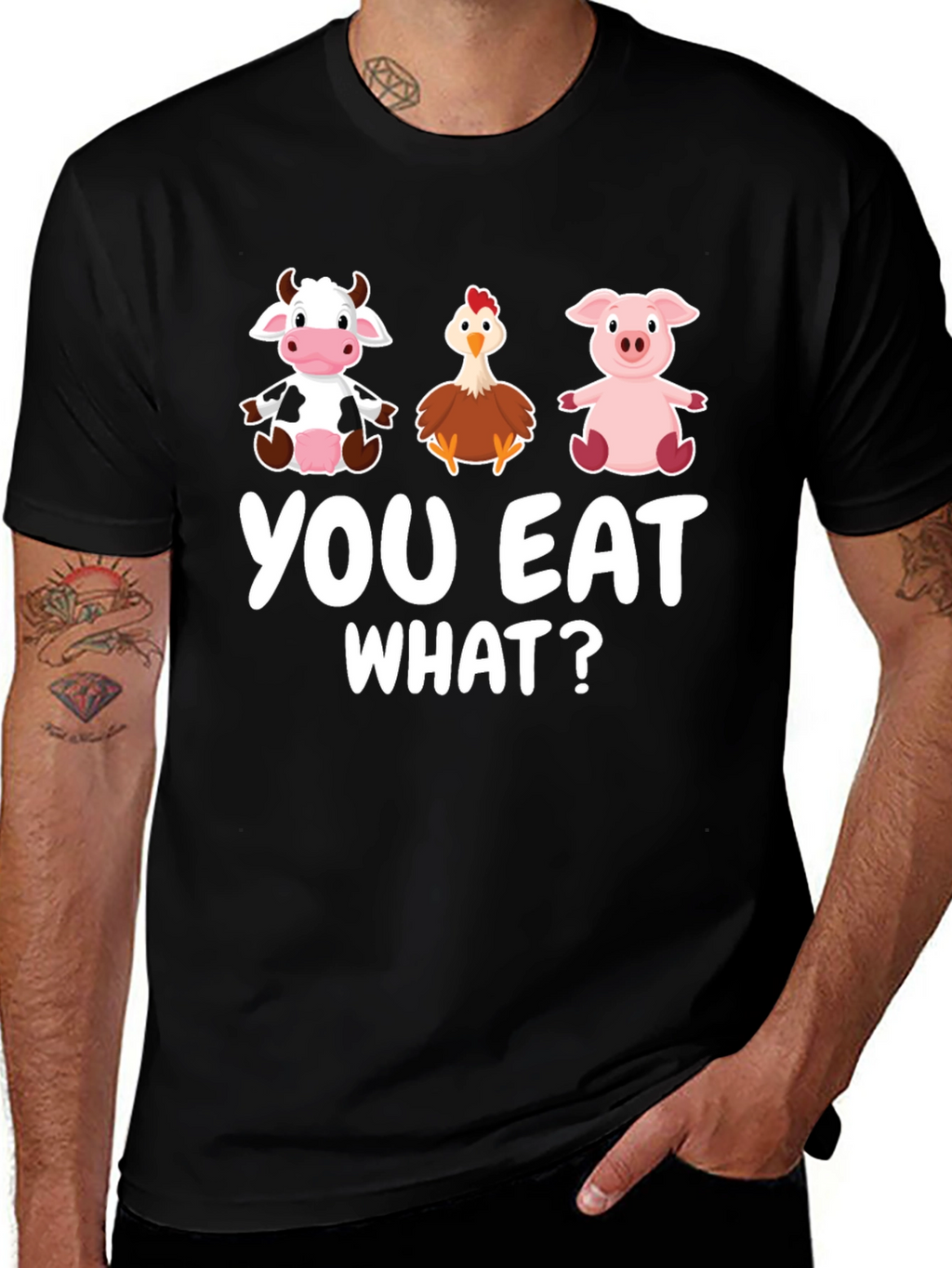 Funny Vegan You Eat What? T-Shirt