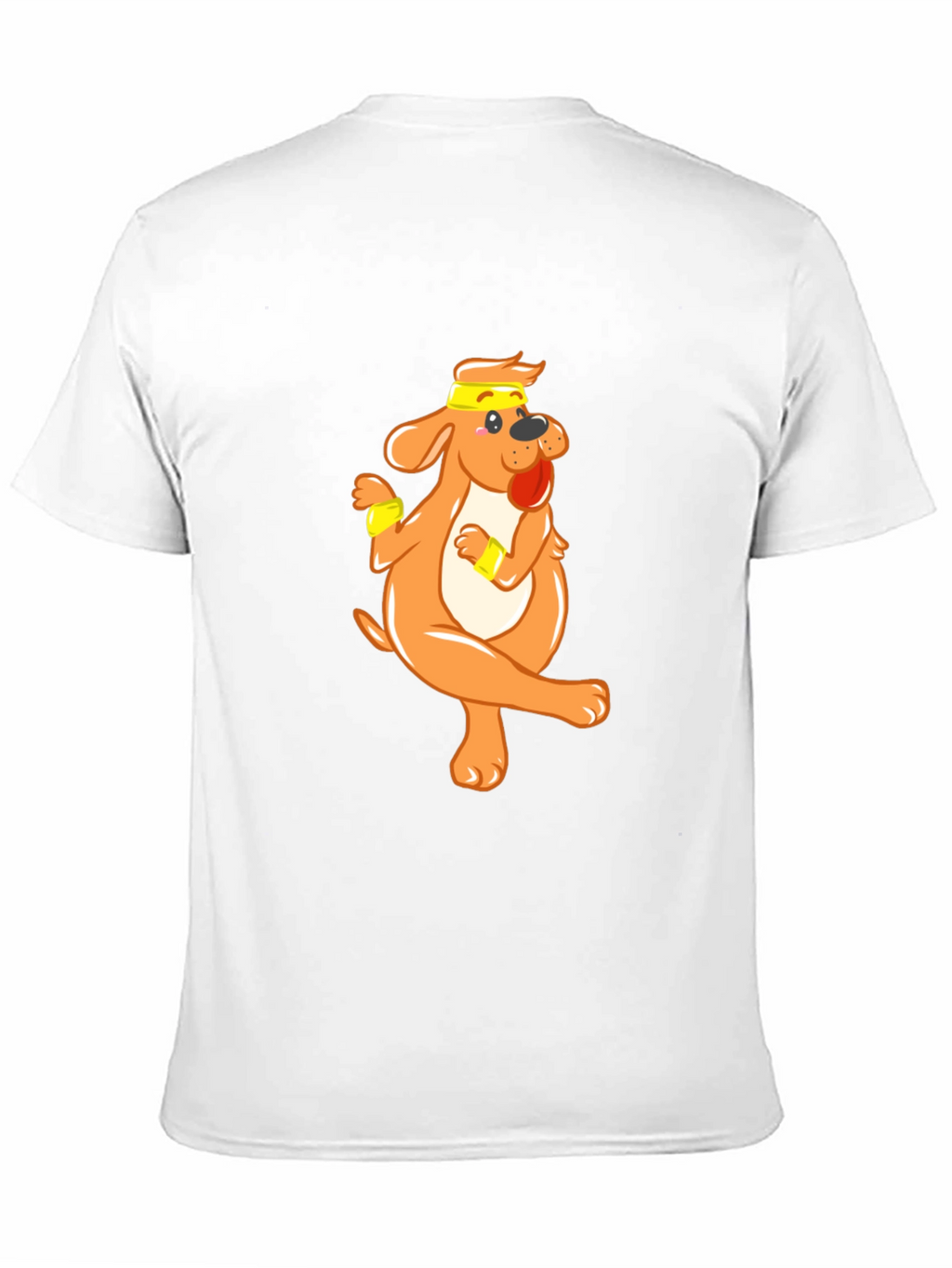 Funny Dog Cartoon Black T-Shirt