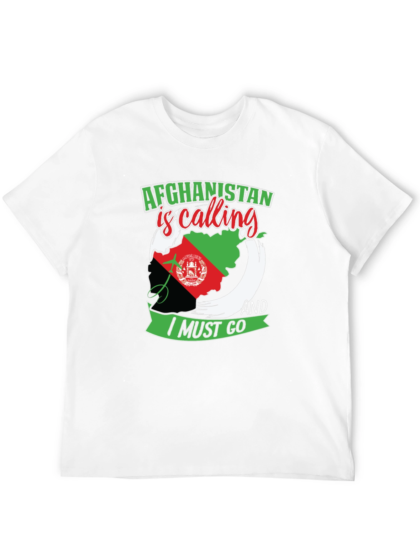 Afghanistan Is Calling T-Shirt - Patriotic Map Design