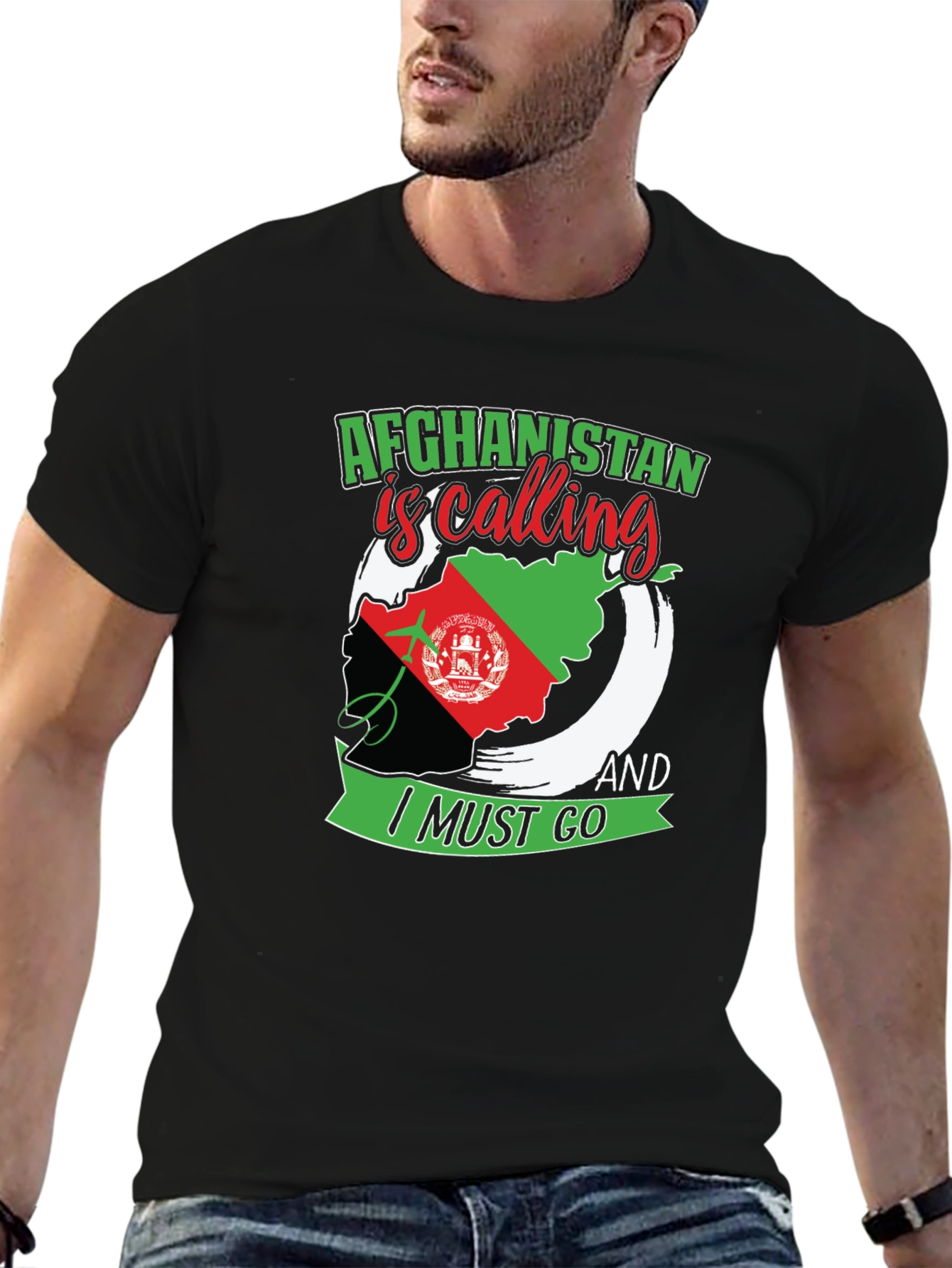 Afghanistan Is Calling T-Shirt - Patriotic Map Design