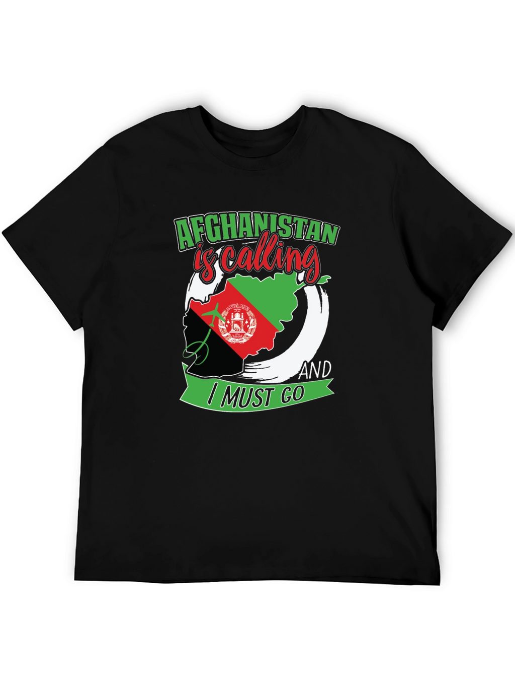Afghanistan Is Calling T-Shirt - Patriotic Map Design