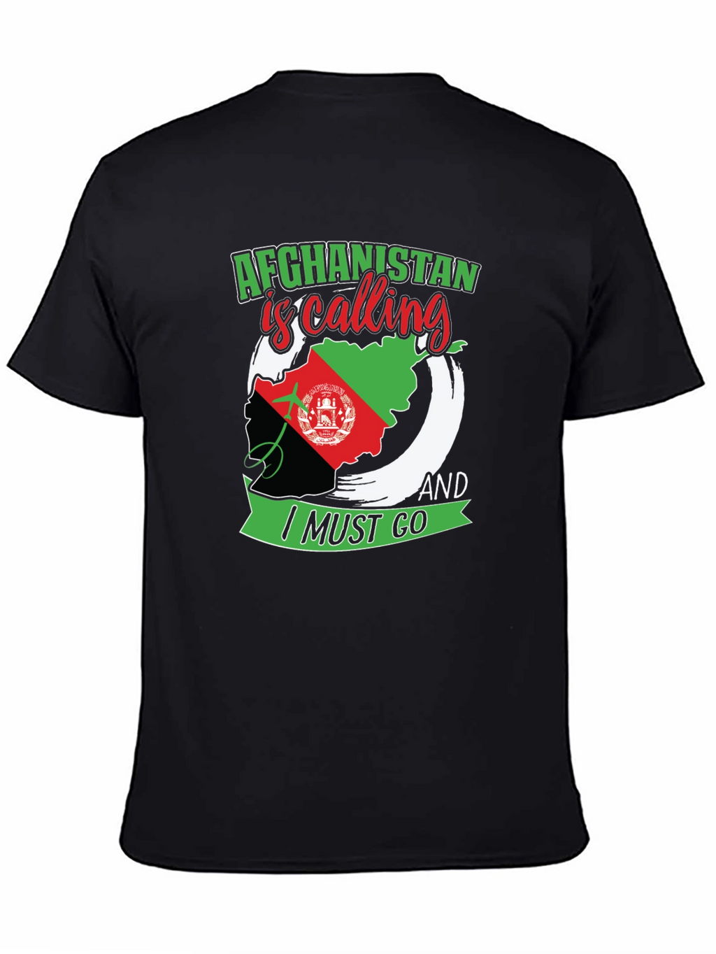Afghanistan Is Calling T-Shirt - Patriotic Map Design