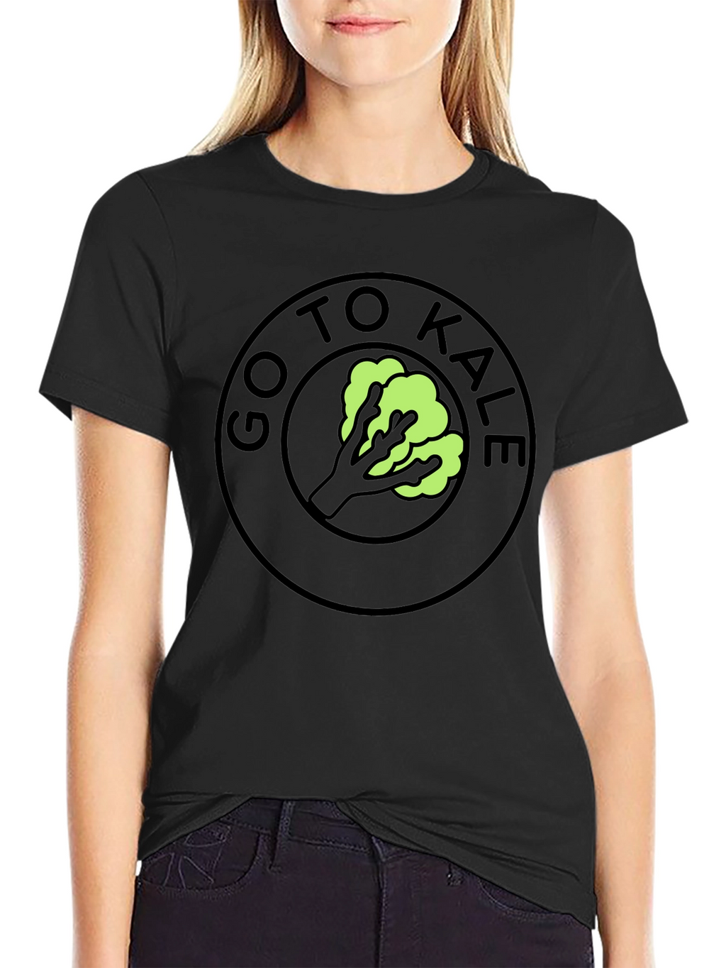Go To Kale Funny T-Shirt Black