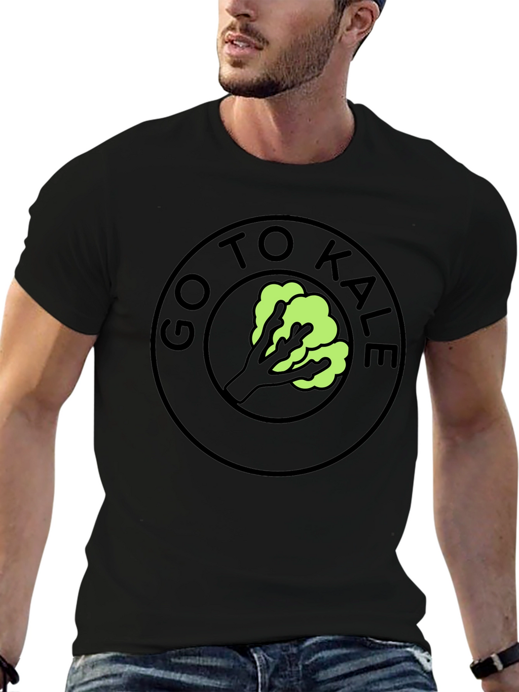 Go To Kale Funny T-Shirt Black