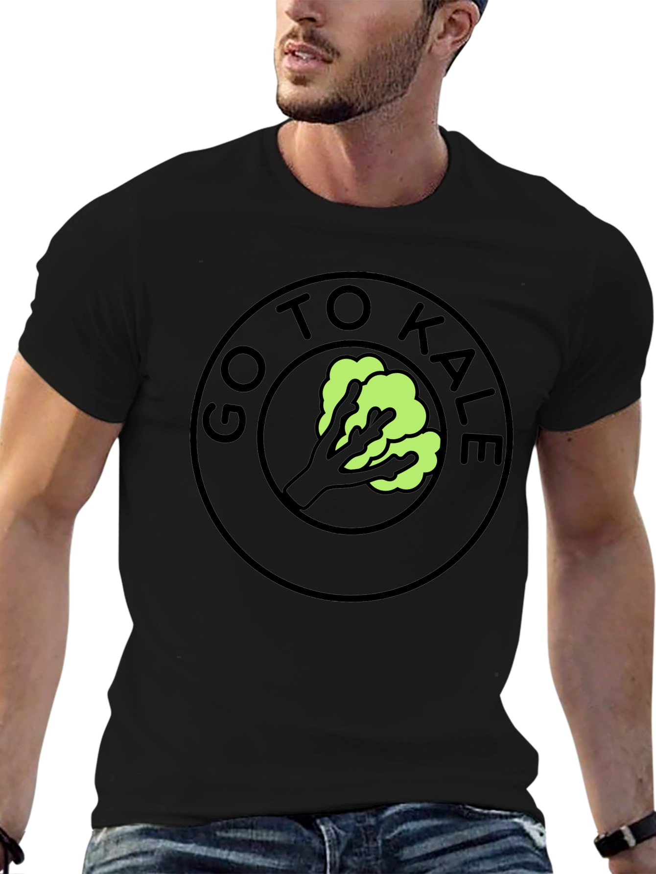 Go To Kale Funny T-Shirt Black