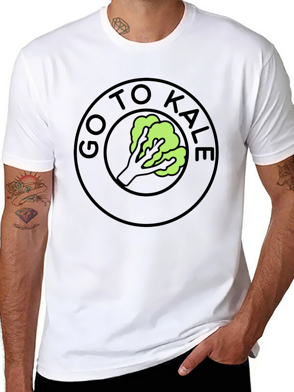 Go To Kale Funny T-Shirt Black