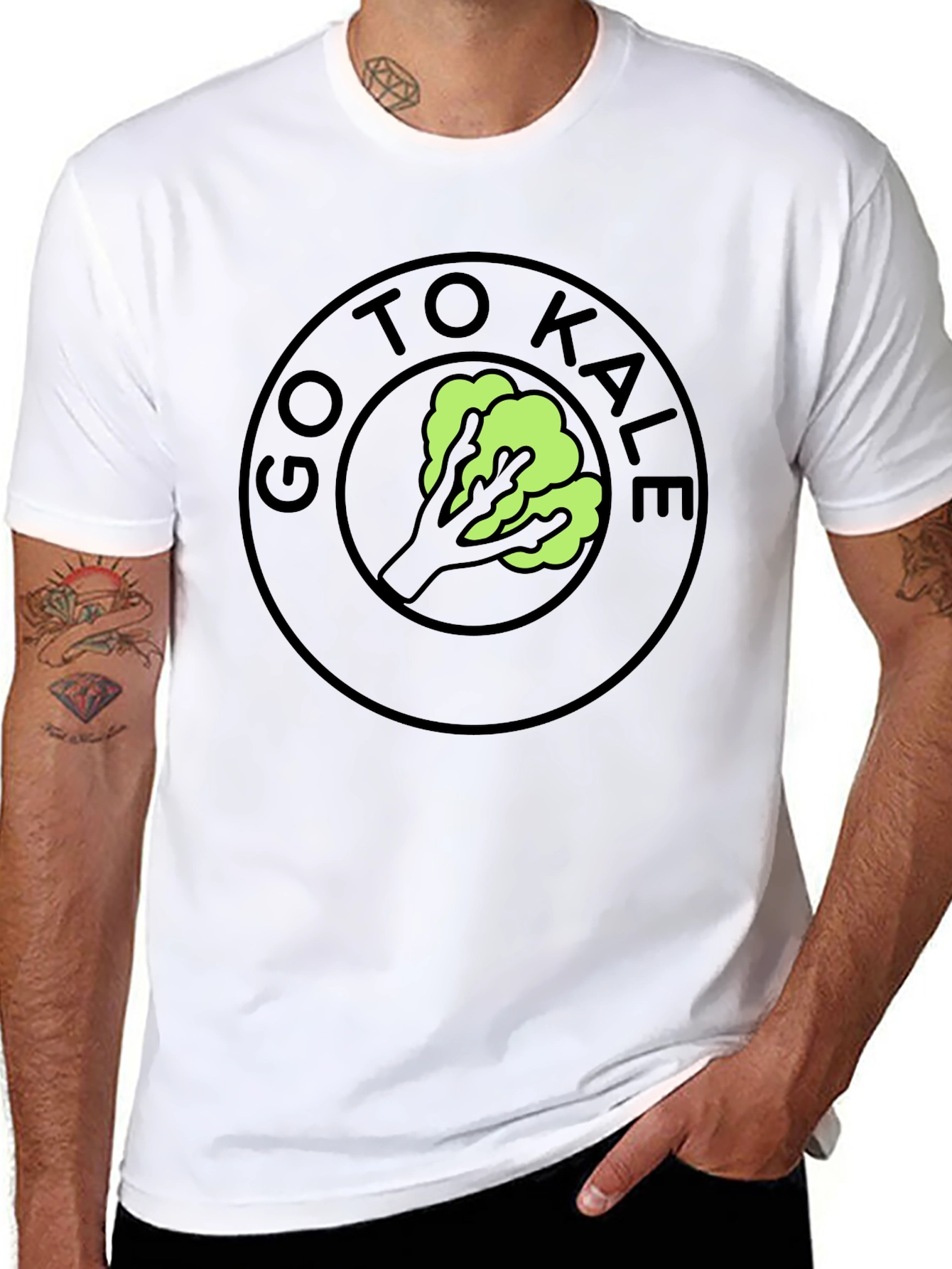 Go To Kale Funny T-Shirt Black