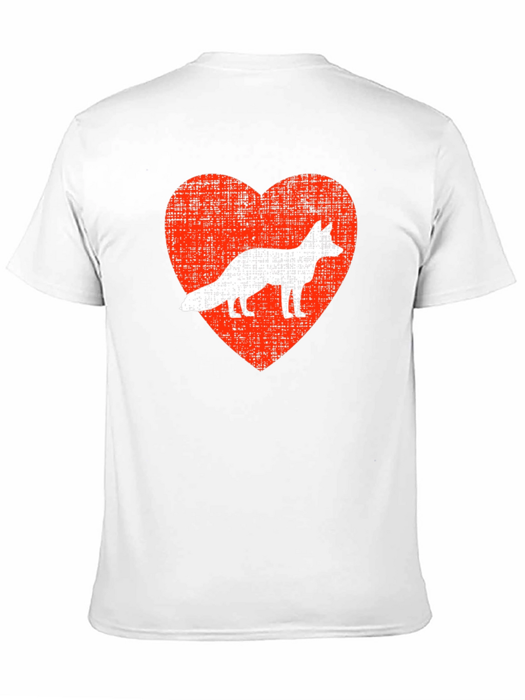 Fox Love Heart Graphic Tee - Mens Black T-Shirt