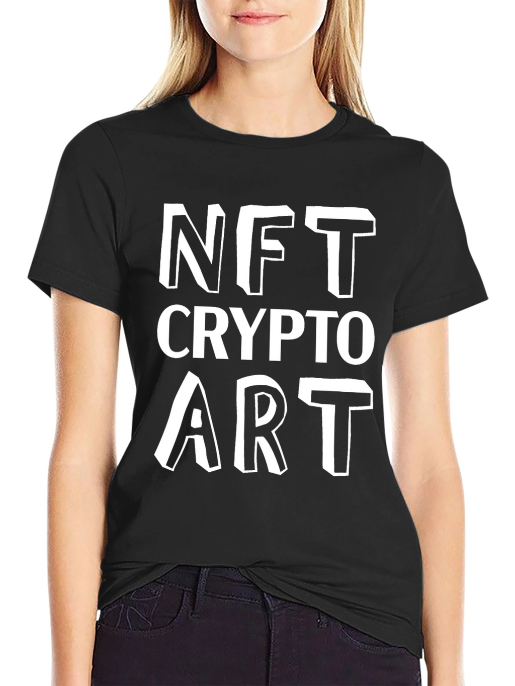NFT Crypto Art Black T-Shirt