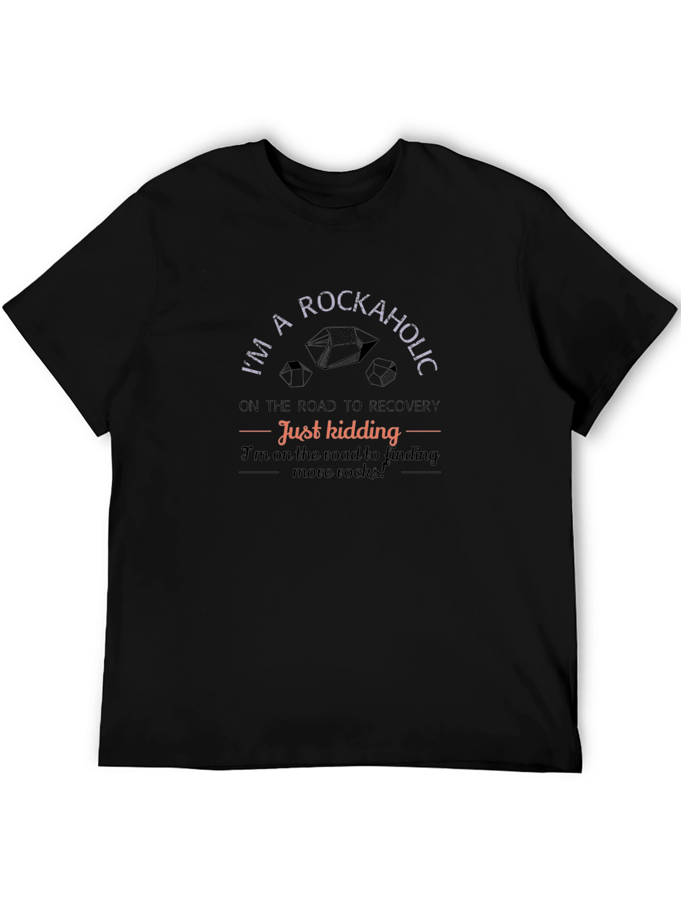 Rockaholic T-Shirt - Road to Recovery Funny Rock Lover Tee