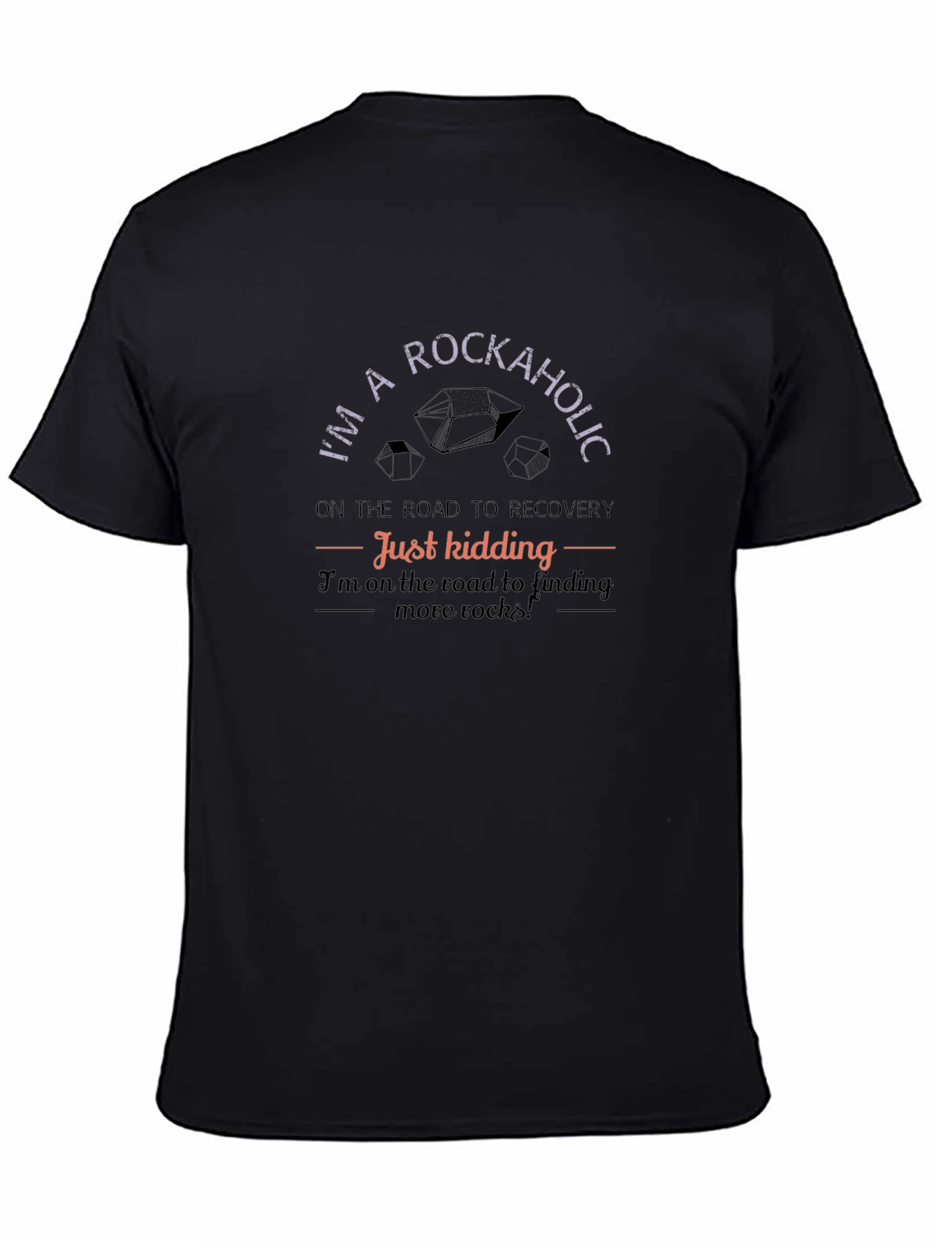 Rockaholic T-Shirt - Road to Recovery Funny Rock Lover Tee
