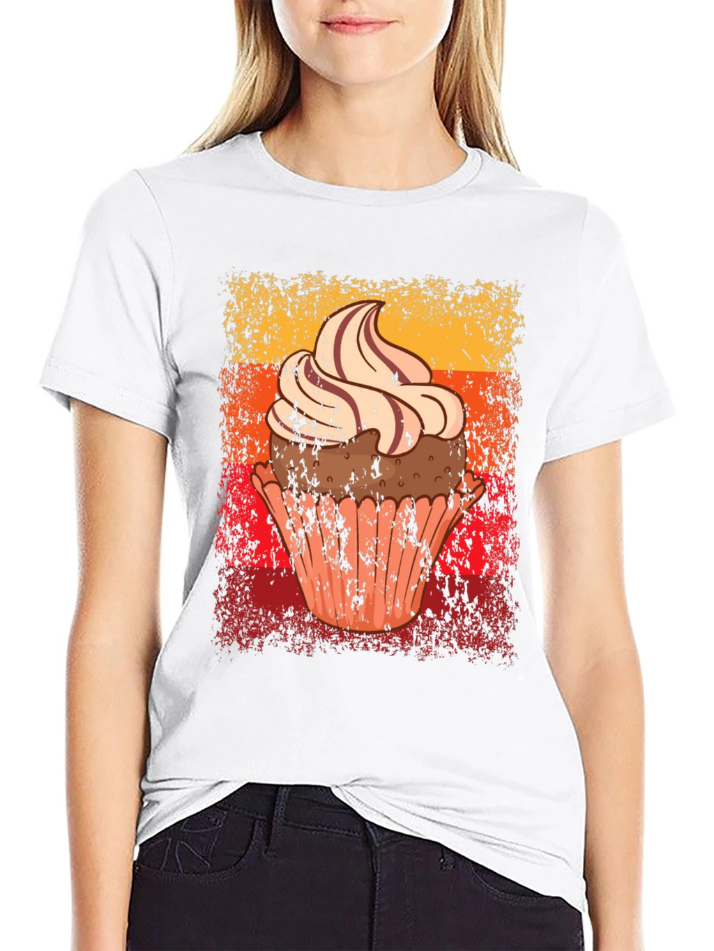 Cupcake Graphic Tee - Novelty Dessert T-Shirt