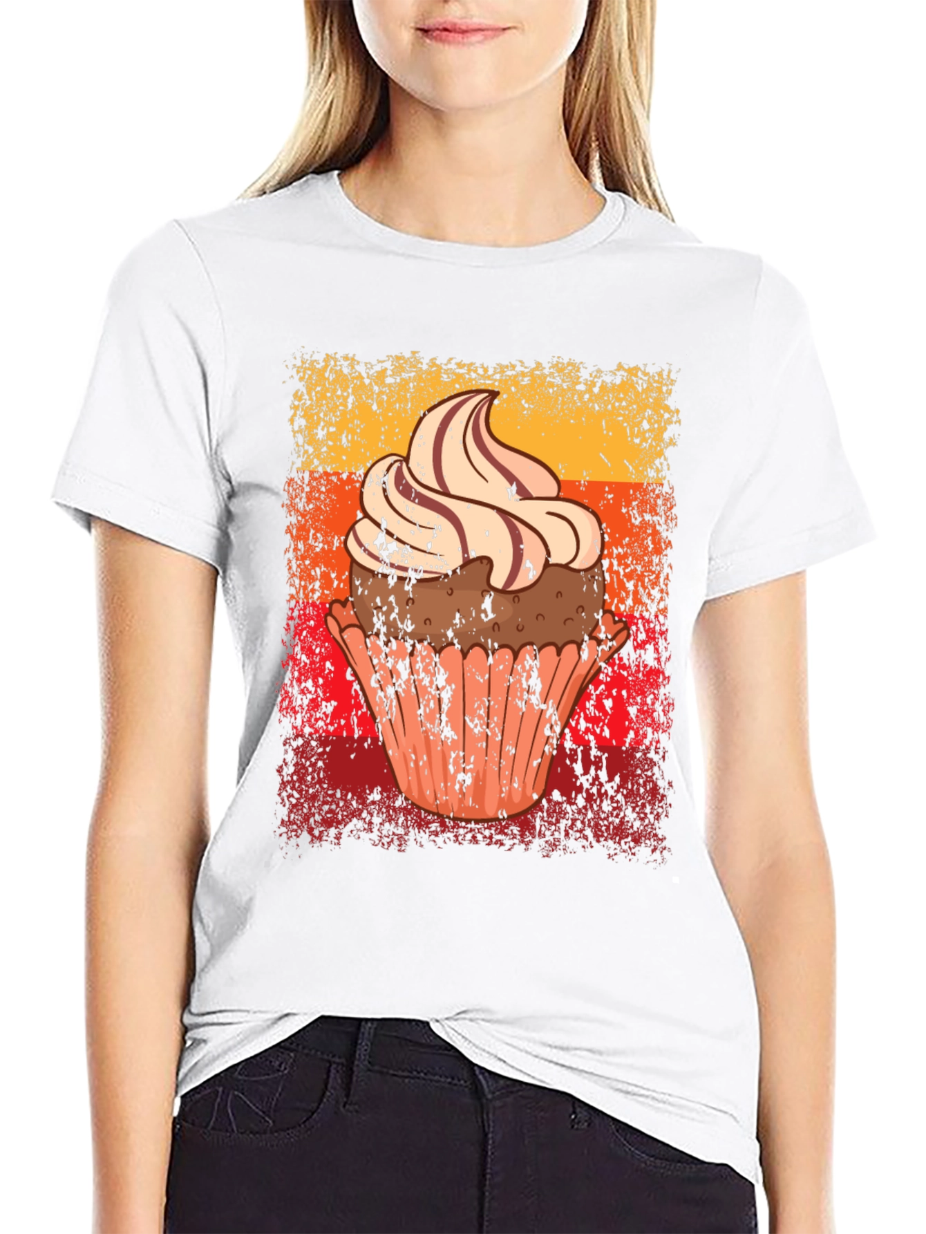 Cupcake Graphic Tee - Novelty Dessert T-Shirt
